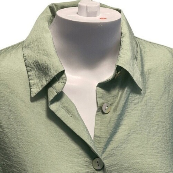 & Other‎ Stories Sage Green Button Up Shirt 2 - Picture 3 of 7